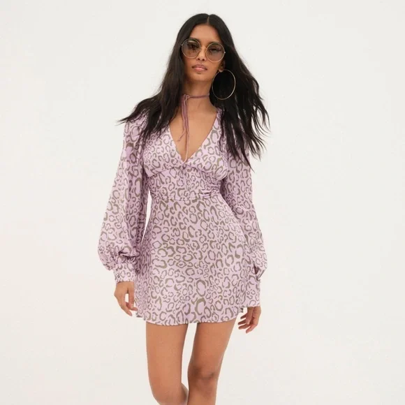 For Love And Lemons | Dresses | For Love Lemons June Long Sleeve Mini Dress  | Poshmark